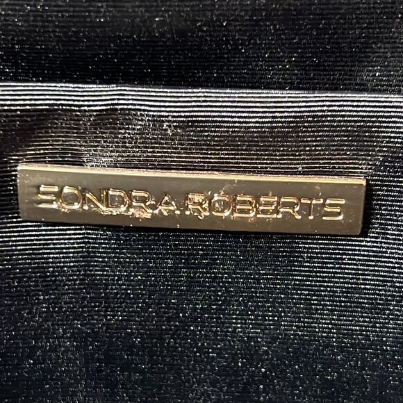 Sondra Roberts Woven Leather Frame Clutch - Picture 9 of 11